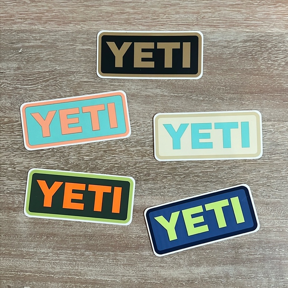 New Yeti Stickers Bundle of 5